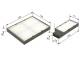 Kupefilter - 1987432276 BOSCH - 971331H500, S971331H500, 80001734