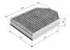 Kupefilter - 1987435509 BOSCH - C2P2410, 6W83020B02AC, 6W8318D483AA
