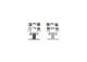 Tilbehørssett, skivebremseklosser - 1987474620 BOSCH - 1091208, 13046000752, PFK402