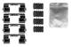 Tilbehørssett, skivebremseklosser - 1987474754 BOSCH - 1091875, LX0594, PFK702