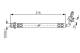 Bremseslange - 1987476113 BOSCH - 9094702981, 9094702D03, 13308545195