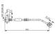 Bremseslange - 1987476149 BOSCH - 04860069AB, 4860069AB, 5133342