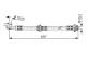 Bremseslange - 1987476168 BOSCH - 462105M400, 46210BN80B, 172806B