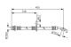 Bremseslange - 1987476255 BOSCH - 9008094068, 9094702659, 9094702798