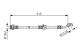 Bremseslange - 1987476362 BOSCH - 46210AX601, 462109U00A, 13308522113