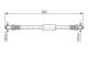 Bremseslange - 1987476419 BOSCH - 1323555, 1479007, 3S512282AA