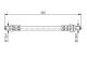 Bremseslange - 1987476447 BOSCH - YS612282AD, 1124812, 1129032
