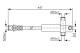 Bremseslange - 1987476614 BOSCH - 1655853, T24041, 6149181