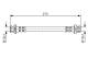 Bremseslange - 1987476737 BOSCH - 5873733020, MB058592, T54004