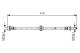 Bremseslange - 1987476753 BOSCH - 34321165587, T06012, 34326766966