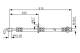 Bremseslange - 1987476780 BOSCH - 4806E1, 90947W2002, T11014