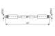 Bremseslange - 1987476856 BOSCH - 4D0611707D, T85041, 4D0611707F