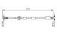 Bremseslange - 1987476882 BOSCH - 1S712078AE, C2S23447, 1S712078AF