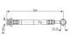 Bremseslange - 1987476933 BOSCH - 5154081A00000, 51540-81A00, 1330855240
