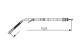 Kabel, parkeringsbrems - 1987477125 BOSCH - A6684202885, A6684204285, 6684202885