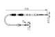 Kabel, parkeringsbrems - 1987477257 BOSCH - 8E0609721AJ, 8E0609721AR, 8E0609721AT