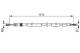 Kabel, parkeringsbrems - 1987477432 BOSCH - 4745A0, 4745A2, 96190725