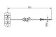 Kabel, parkeringsbrems - 1987477503 BOSCH - GA5R-44-150B, GA5R-44-150C, GJ21-44-150