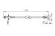 Kabel, parkeringsbrems - 1987477517 BOSCH - 1S512853AA, D350-44-150, 1E00-44-150