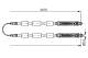 Kabel, parkeringsbrems - 1987477553 BOSCH - 46517955, 18409039127, 24372705442