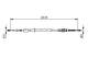 Kabel, parkeringsbrems - 1987477598 BOSCH - 4745T3, 474620, 106043