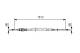 Kabel, parkeringsbrems - 1987477600 BOSCH - 4745V1, 104715, 44011000