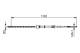 Kabel, parkeringsbrems - 1987477680 BOSCH - 6U7607721, 6X0609721F, 6X0609721H