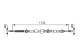 Kabel, parkeringsbrems - 1987477734 BOSCH - 1S712A603AA, 1S712A809AD, 1S712A809AG