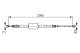 Kabel, parkeringsbrems - 1987477787 BOSCH - 8200243673, 8200247043, 106687
