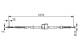 Kabel, parkeringsbrems - 1987477815 BOSCH - 441609722D, 107587, 24372704852