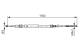 Kabel, parkeringsbrems - 1987477820 BOSCH - 34411165699, 34416751843, 104266