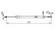 Kabel, parkeringsbrems - 1987477846 BOSCH - A2034200285, 2034200285, 109434