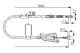 Kabel, parkeringsbrems - 1987477915 BOSCH - 36531BM700, 36531BN80A, 170124
