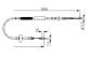 Kabel, parkeringsbrems - 1987477922 BOSCH - 8E0609721AF, 8E0609721AQ, 8E0609721AG