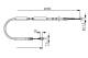 Kabel, parkeringsbrems - 1987477923 BOSCH - 8E0609722AF, 8E0609722AQ, 8E0609722AG