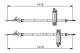 Kabel, parkeringsbrems - 1987477932 BOSCH - 1205576, 1253158, 3S412A603CB