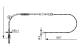 Kabel, parkeringsbrems - 1987477962 BOSCH - A1684201685, 1684201685, 109330