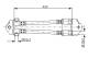 Bremseslange - 1987481073 BOSCH - YC152282DA, 3C112282AA, 4041435