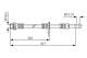 Bremseslange - 1987481140 BOSCH - 26540AE000, 26540FE020, 26590AE000
