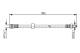 Bremseslange - 1987481359 BOSCH - 2T142282BC, 4370933, 4447742