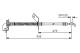 Bremseslange - 1987481414 BOSCH - 587311H000, 587312L000, 587311M000