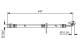 Bremseslange - 1987481515 BOSCH - 01464-SWA-000, 173203B, 19036436