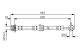 Bremseslange - 1987481573 BOSCH - 46210JG01A, 462100784R, 1330853994