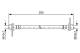 Bremseslange - 1987481585 BOSCH - 4650B625, 19036994, 24524702373