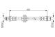 Bremseslange - 1987481683 BOSCH - 462102625R, 462106581R, 462107076R