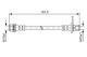 Bremseslange - 1987481738 BOSCH - 90947W2014, 13308545187, 19037272