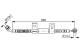 Bremseslange - 1987481790 BOSCH - 587313E100, 6T48560, 92BHKI026