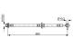 Bremseslange - 1987481828 BOSCH - 46210EM01B, 6T48501, 92BHNI126