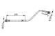 Bremseslange - 1987481876 BOSCH - 587371P000, 24529804183, 6T49306