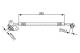 Bremseslange - 1987481893 BOSCH - 587384D000, 6T49310, LH7579